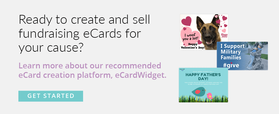 Use eCardWidget to create and sell your charity eCards.