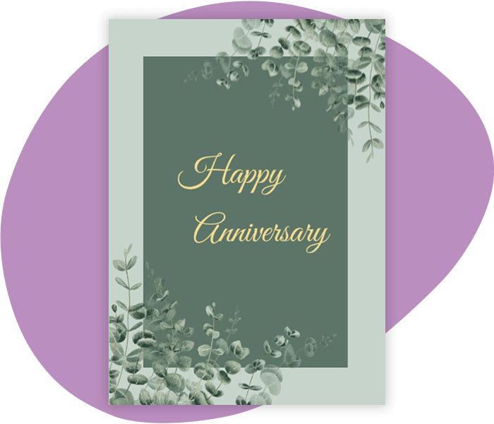 Celebrate anniversaries year-round with digital cards.
