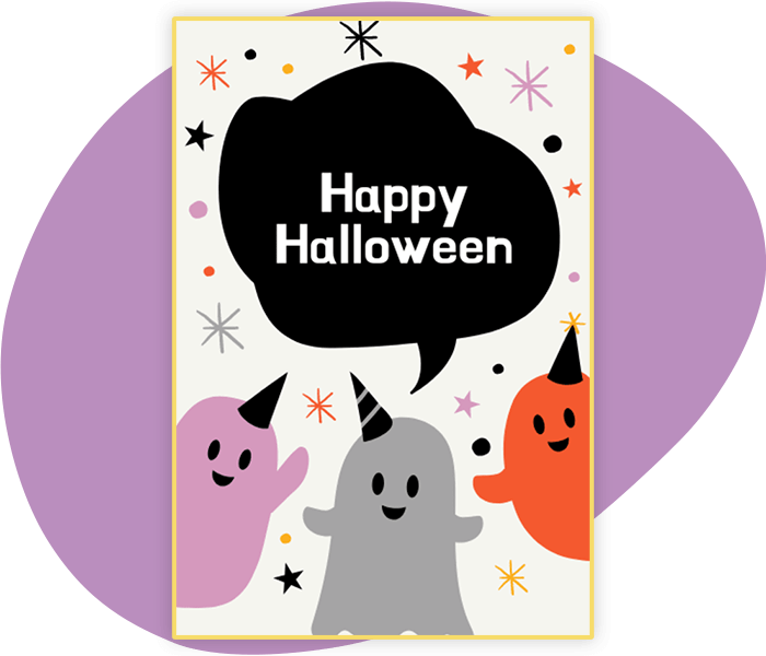 Create spooky digital cards to celebrate Halloween and promote your nonprofit's Halloween events.