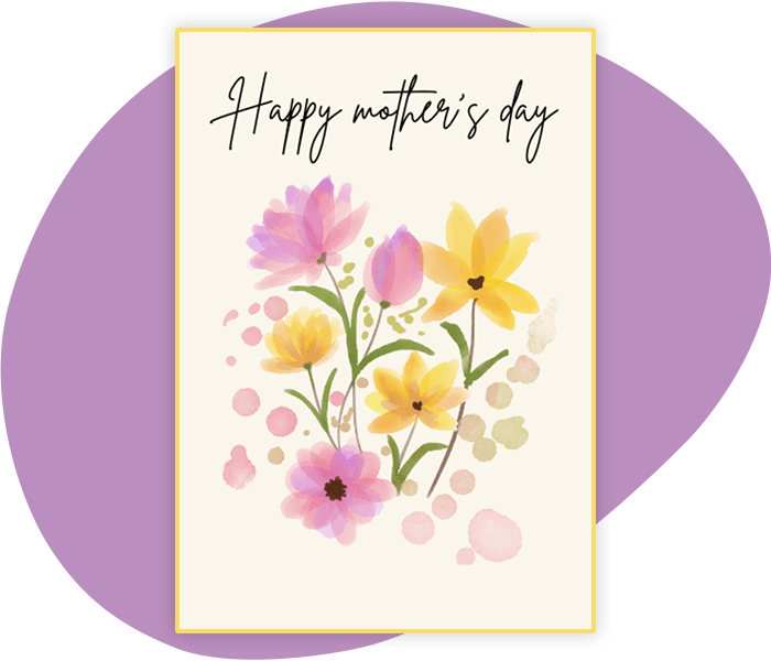 Raise money for your cause and help people wish their moms a happy Mother's Day with nonprofit eCards like this example.