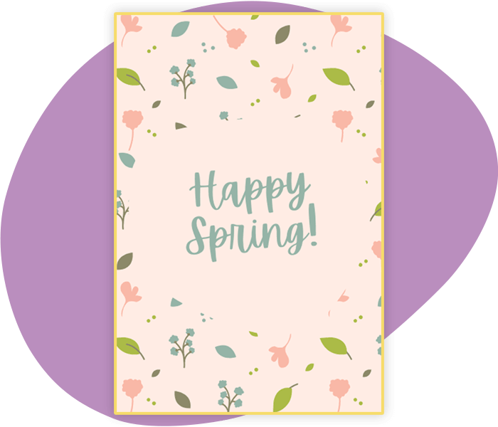 Create spring charity cards to celebrate the seasons changing.