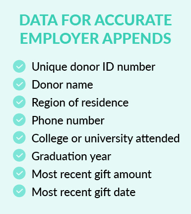 These are the 8 pieces of data that make employer appends highly accurate.