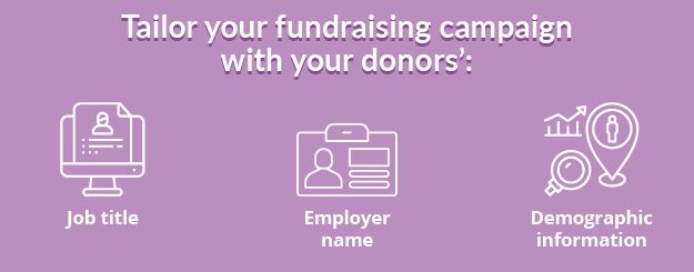 These are the 3 pieces of information nonprofits use to tailor fundraising campaigns.