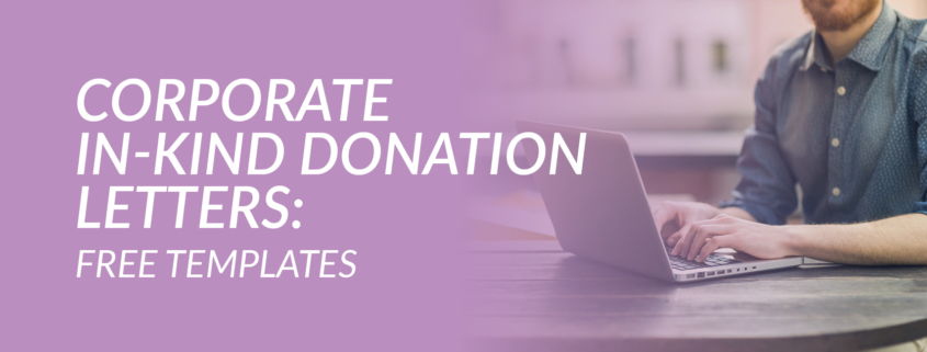Corporate In-Kind Donation Letters- Free Templates