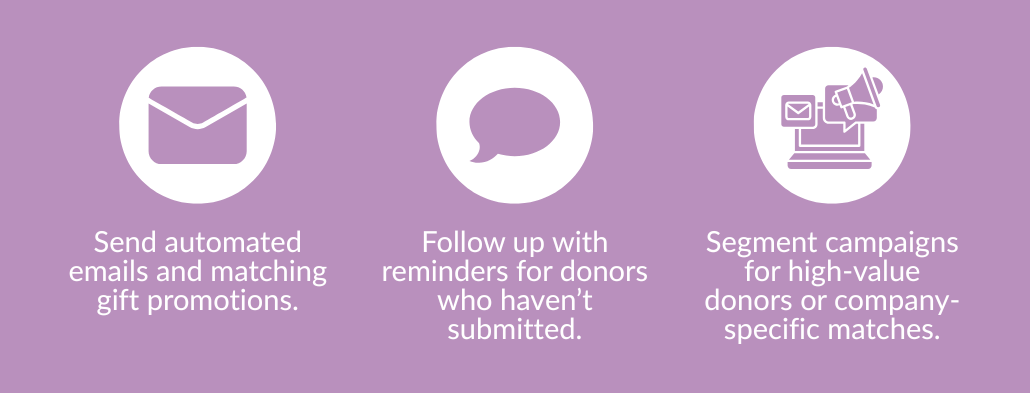 How your nonprofit can use email campaigns to boost matching gift submissions