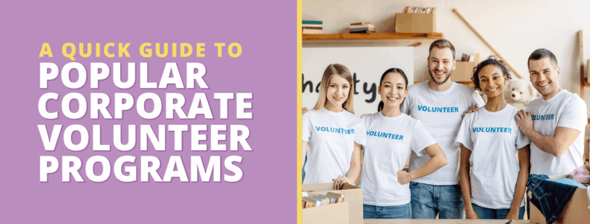 Alt text: The title of the article: A Quick Guide to Popular Corporate Volunteer Programs